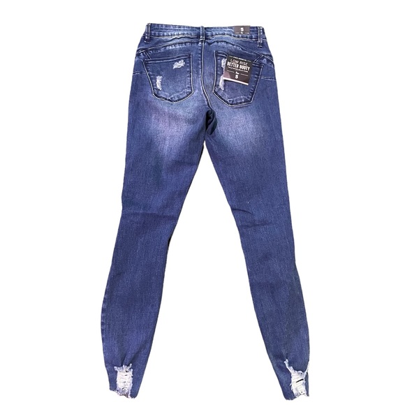Rio Low Rise better Booty, NWT, Woman’s Size 5, Manufactured Distressed, jegging - Picture 6 of 14